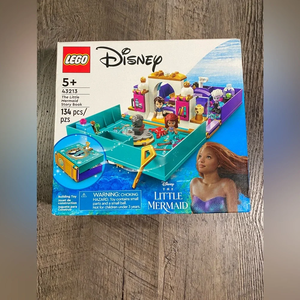 Lego Disney The Little Mermaid Story Book Set 43213 New Sealed 134 Pcs